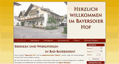 Desktop Screenshot of bayersoier-hof.de