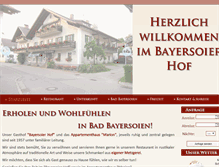 Tablet Screenshot of bayersoier-hof.de